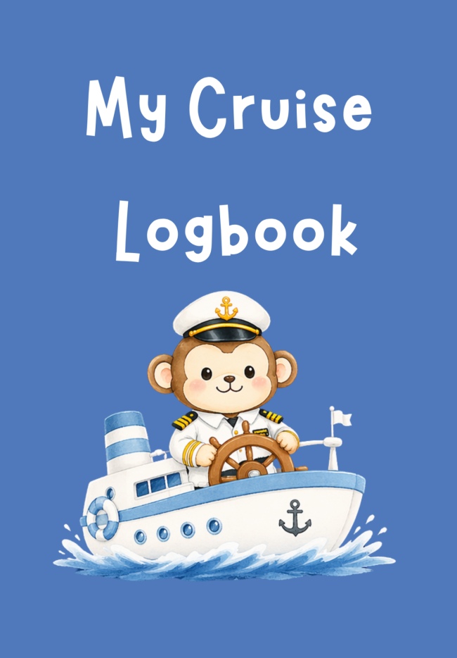 Cruise Logbook for Kids, Monkey Cover