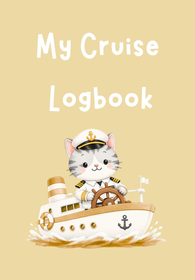 Cruise Logbook for Kids, Cat Cover